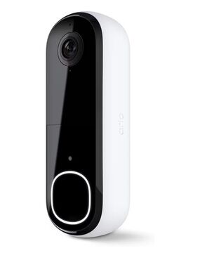 Arlo White & Black Video Doorbell - Smart Home Security